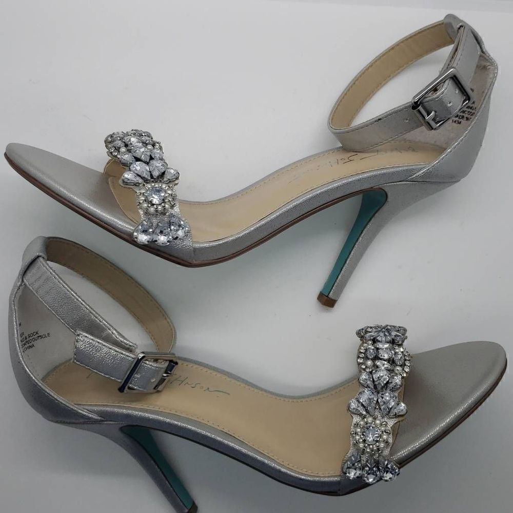 BETSEY JOHNSON Erin Crystal Embellished Sandal